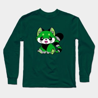 Aromantic Pride Red Panda Long Sleeve T-Shirt